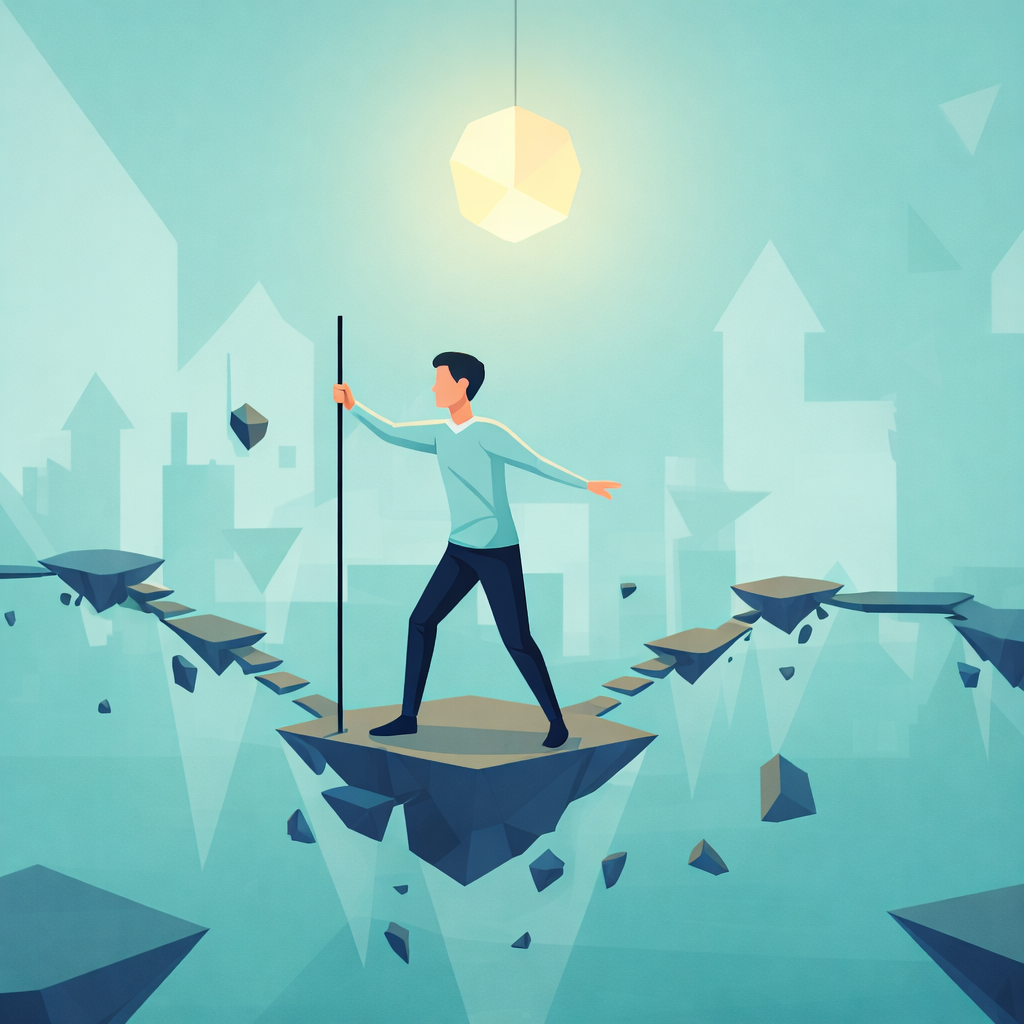 Teadlik muutus mentorluse ikoon - teekond ja tasakaal