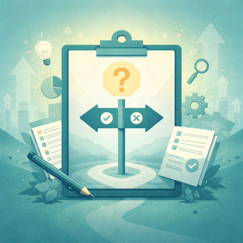 Suuna valimine mentorluse ikoon - otsustamine